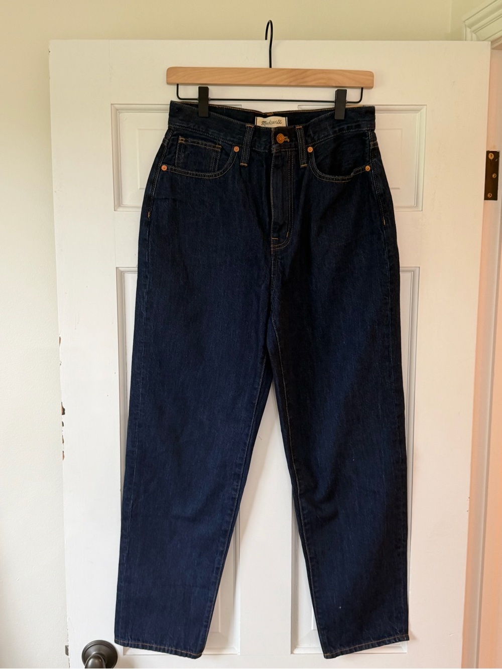 Madewell Baggy Tappered Dark Blue Jeans